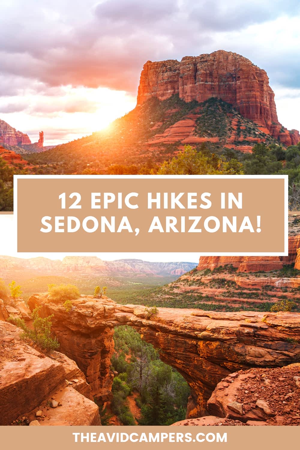 Planning a Sedona hiking trip? This complete guide to hiking in Sedona Arizona breaks down 12 trails by distance, elevation and difficulty so you know exactly what you are signing up for before you leave the hotel. Cathedral Rock, Devils Bridge, Soldier Pass, Boynton Canyon and the Birthing Cave all covered, plus the shuttle and parking rules that catch most first-timers out. Easy walks and hard climbs both included. Pin it now for later.