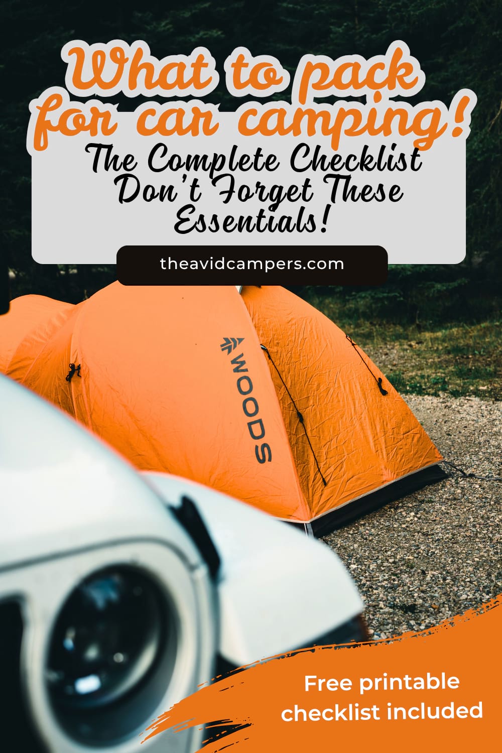 What to pack for Car Camping - Complete Checklist