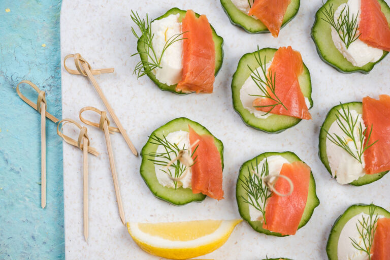 Smoked Salmon Cucumber Bites